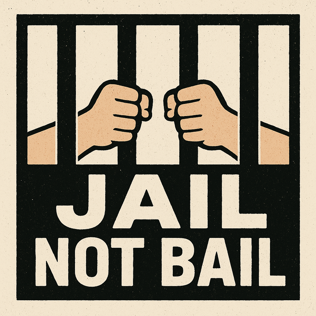 Police lights flashing at night